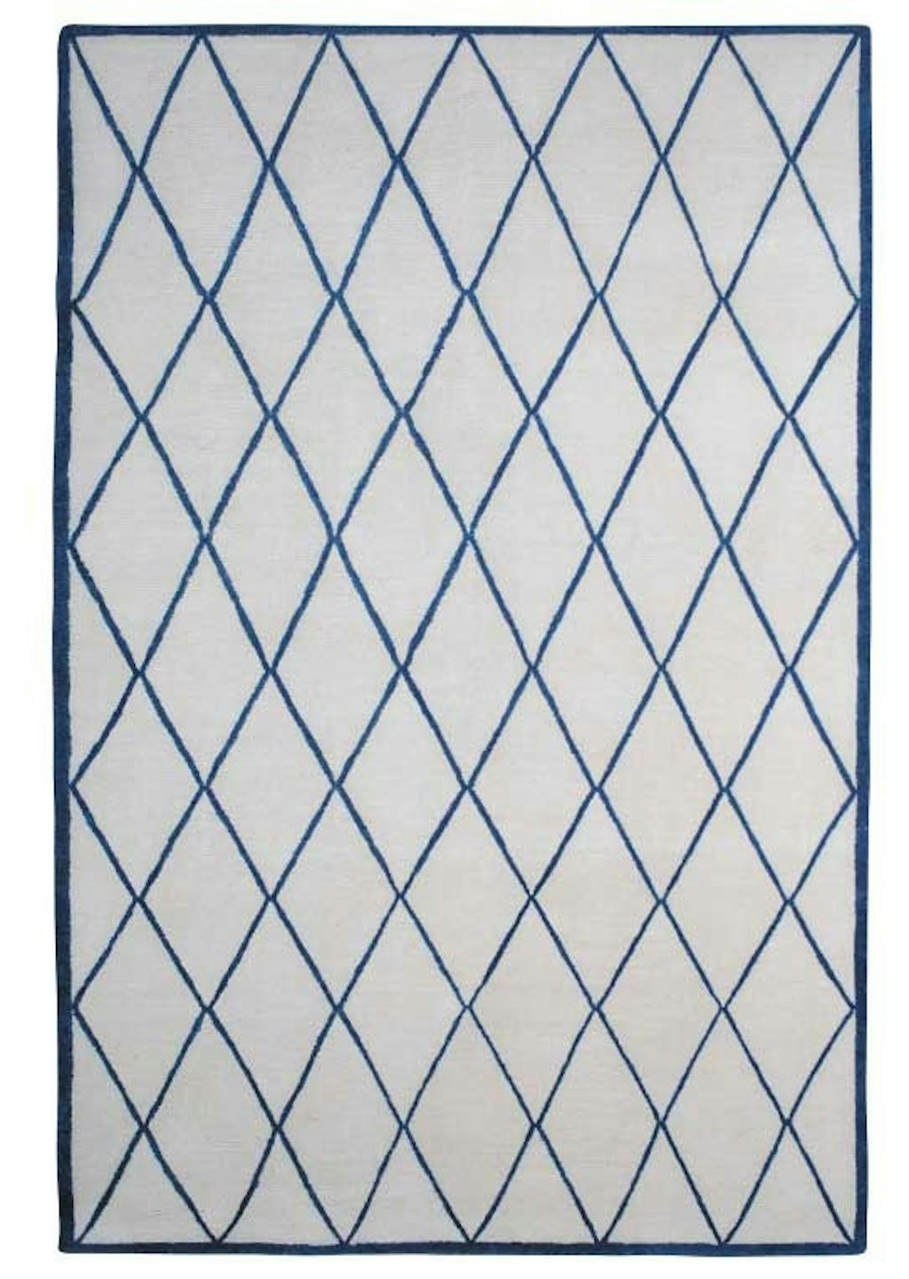 Håndknyttet tæppe, Damascus Blue