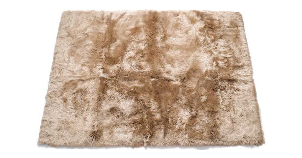 Tæppe i lammeskind