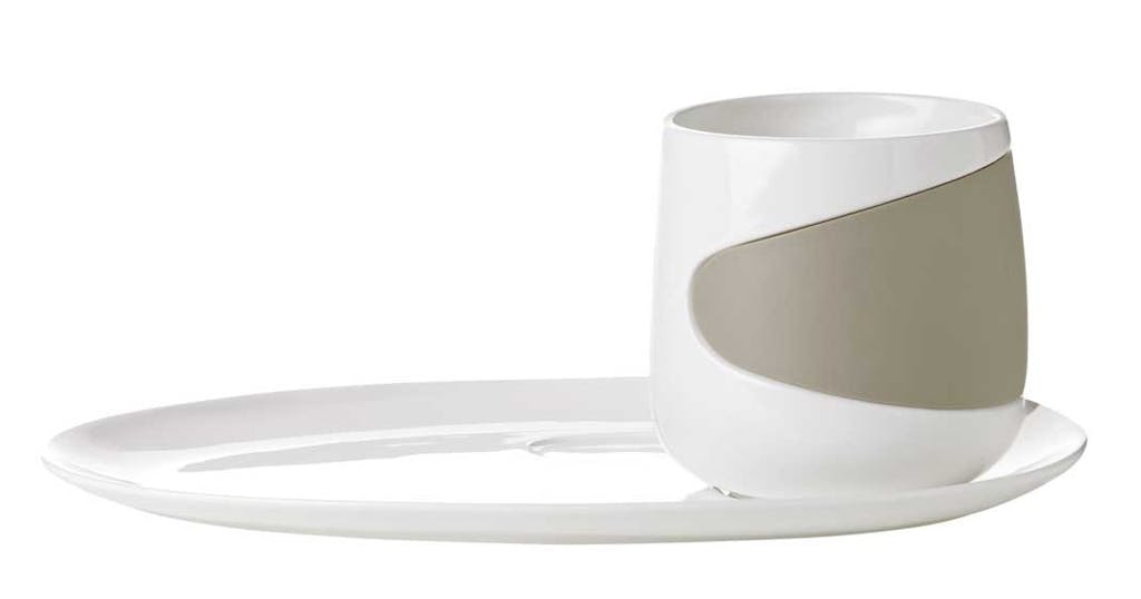 Krus med underkop/tallerken