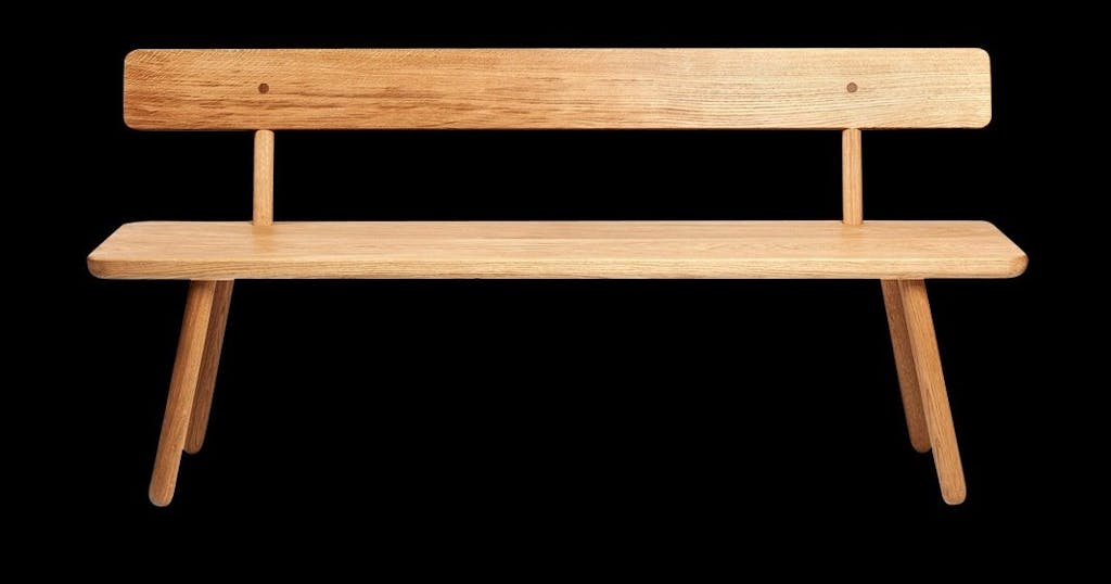 Bænk i eg eller ask