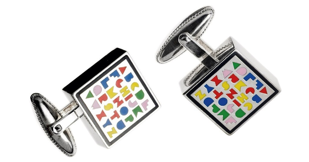 Manchetknapper, Alphabet Manchetknapper, Alphabet
