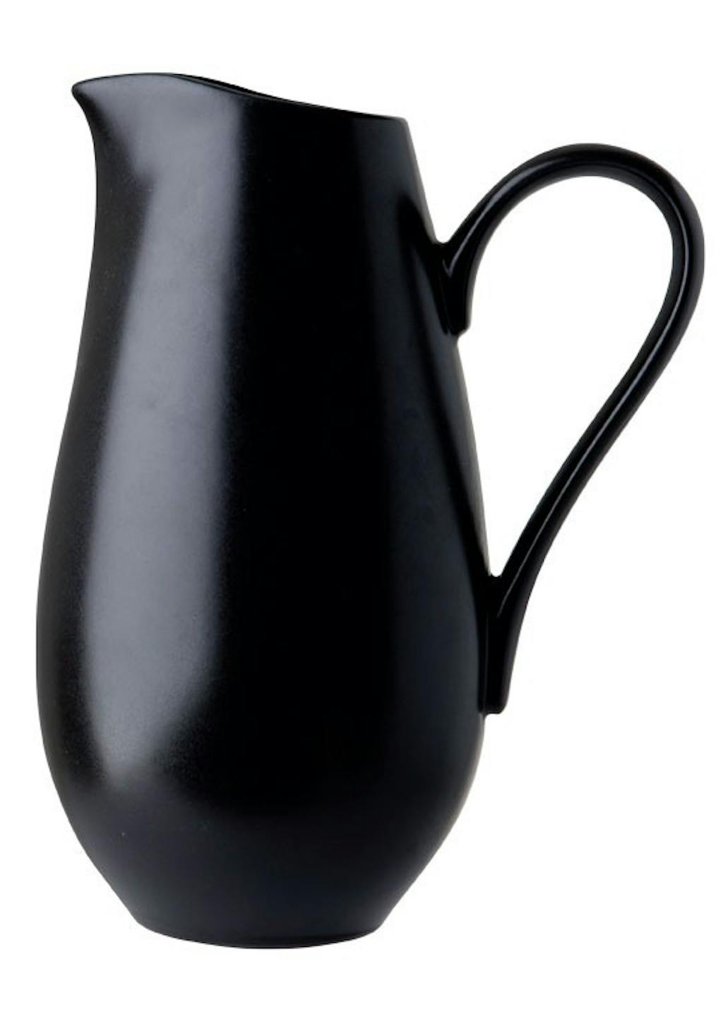 Enkel, sort porcelænskande Enkel, sort porcelænskande