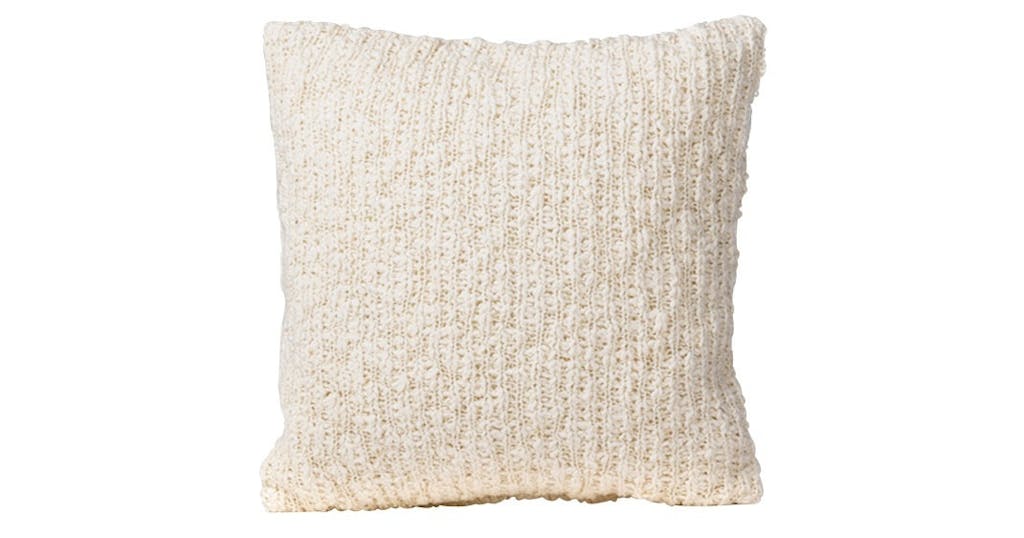 Groftstrikket pudebetræk Groftstrikket pudebetræk