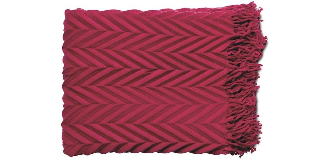 Plaid i hindbærfarver Plaid i hindbærfarver