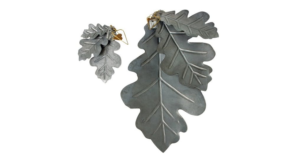 Egeblade i zink Egeblade i zink