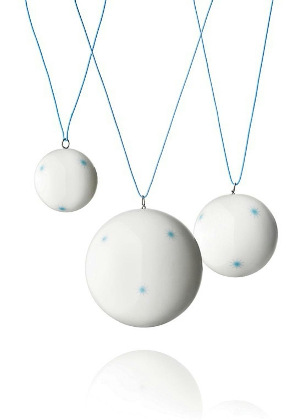 Julekugler i porcelæn Julekugler i porcelæn