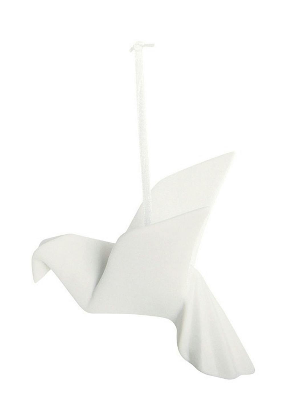 Hvid keramikfugl Hvid keramikfugl