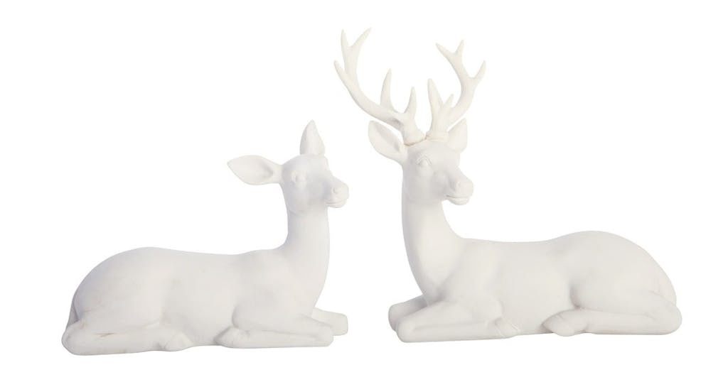 Liggende hvide hjorte Liggende hvide hjorte