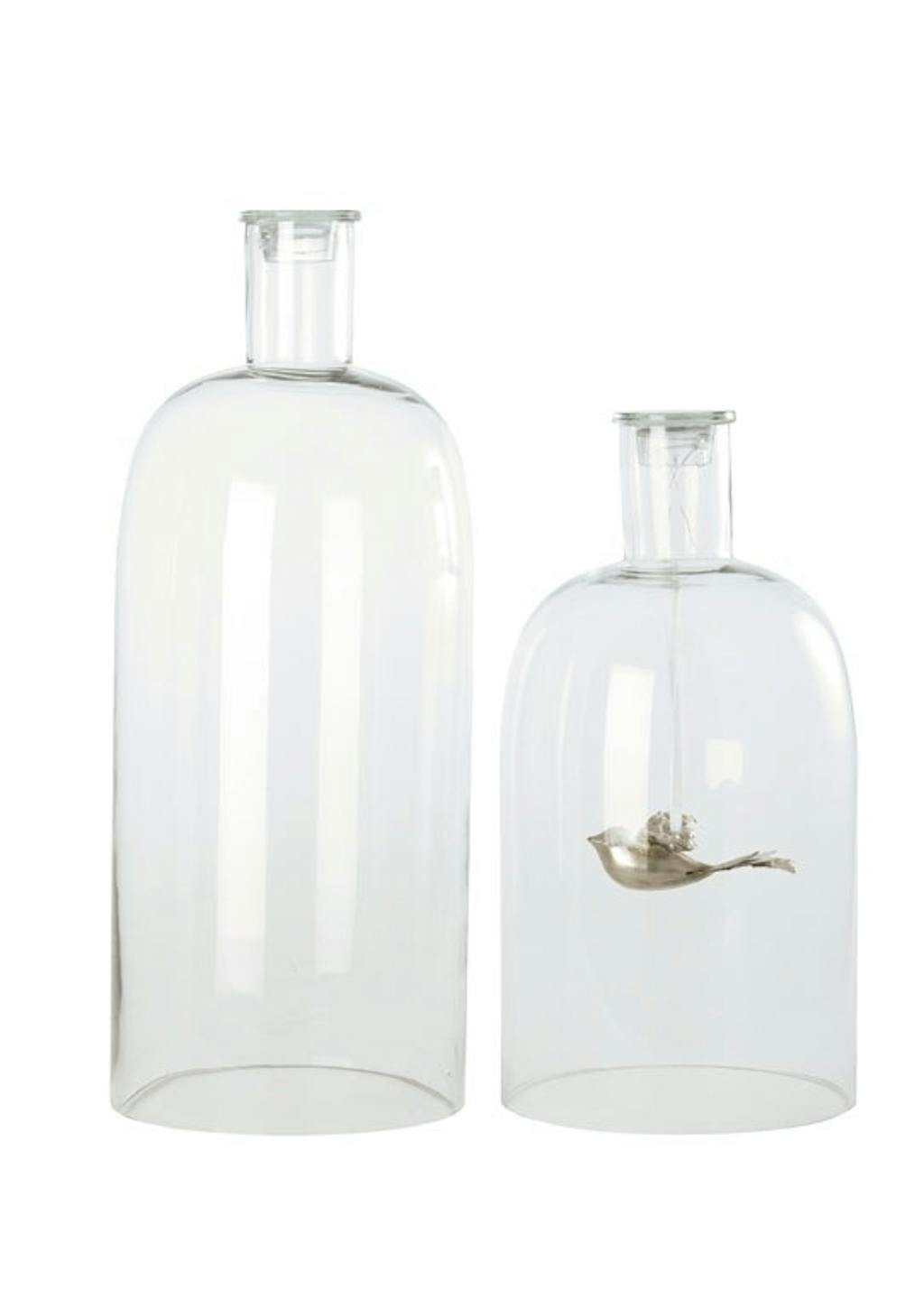 Glasklokke med låg Glasklokke med låg