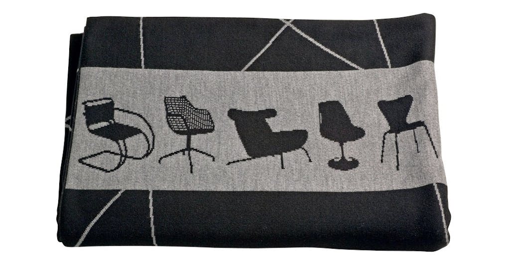 Plaid i 100 % merinould