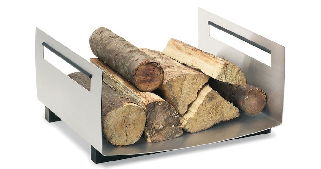 Brændekurv i rustfrit stål