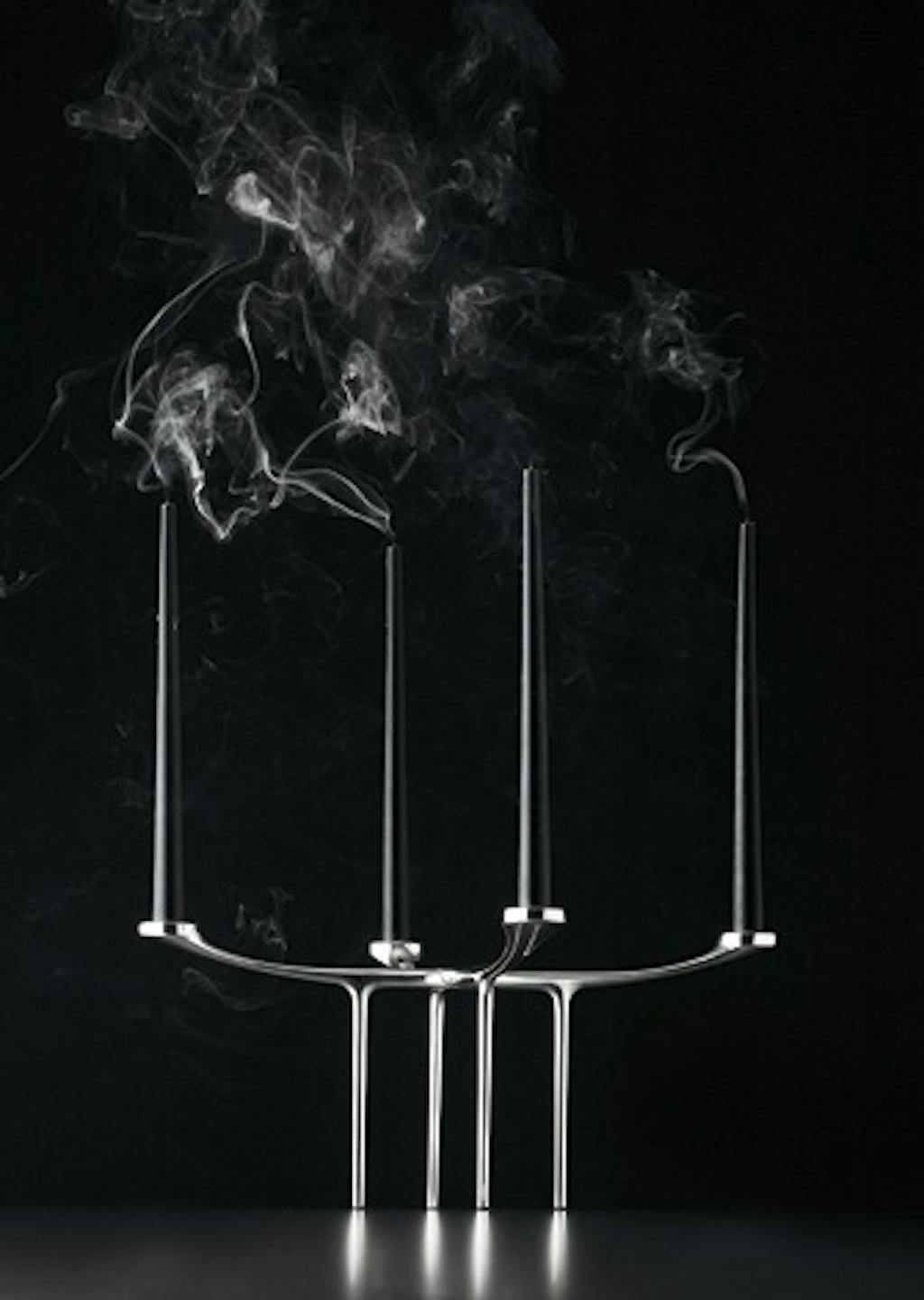 Kandelaber, sølvbelagt Kandelaber, sølvbelagt