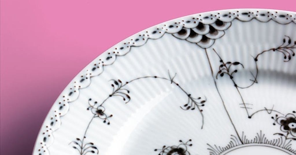 Musselmalet Halvblonde, ca. 1886 og 2007, Royal Copenhagen.