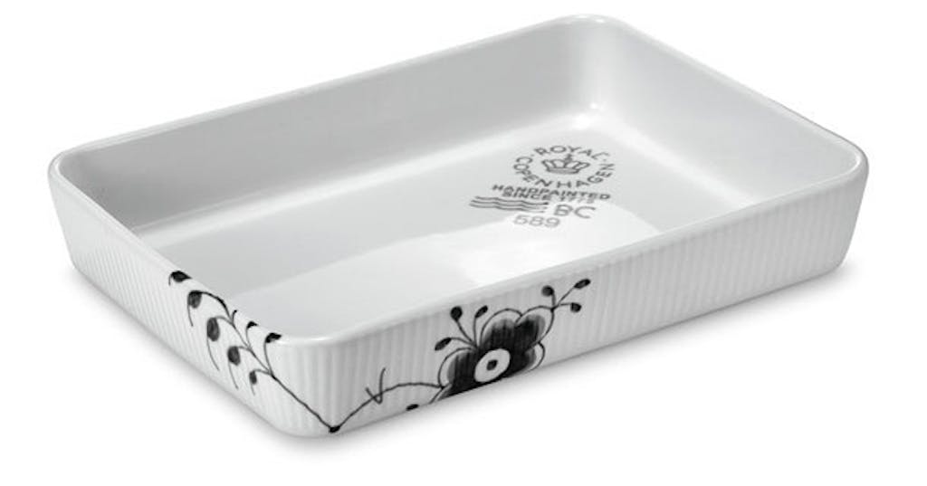 Fad i sort Musselmalet Mega Fad i sort Musselmalet Mega