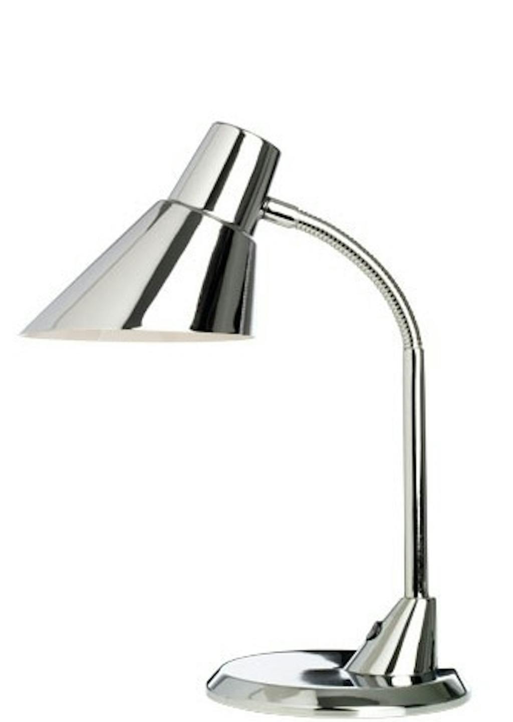 Forkromet bordlampe