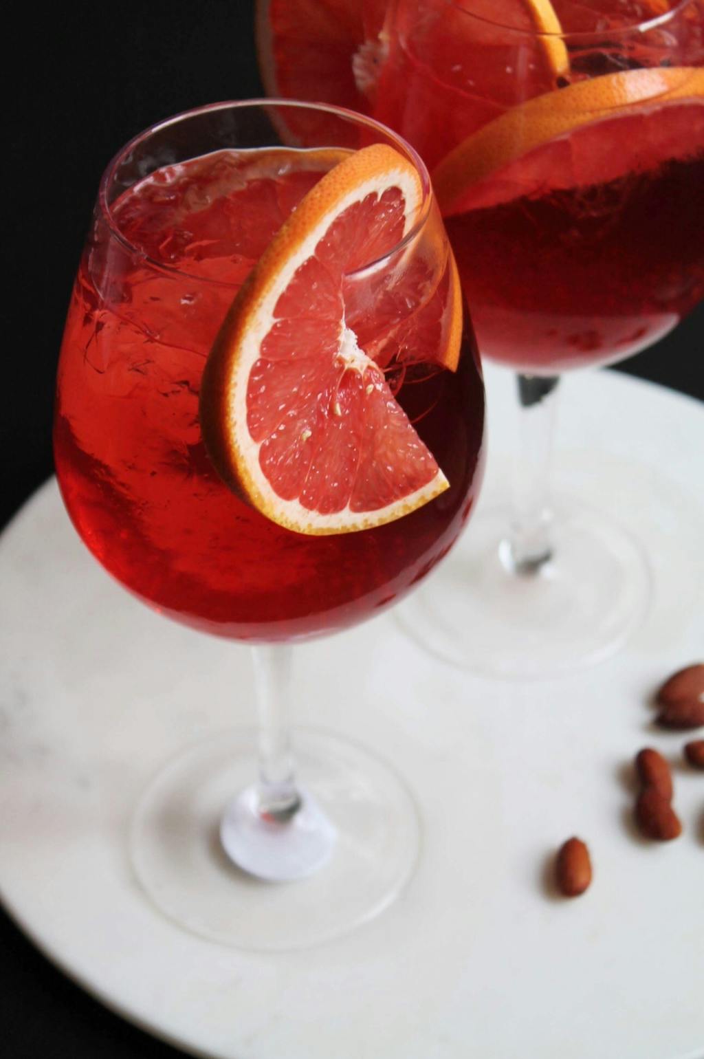 Rosédrink med grape Opskrift på rosé-drink med et strejf af grape