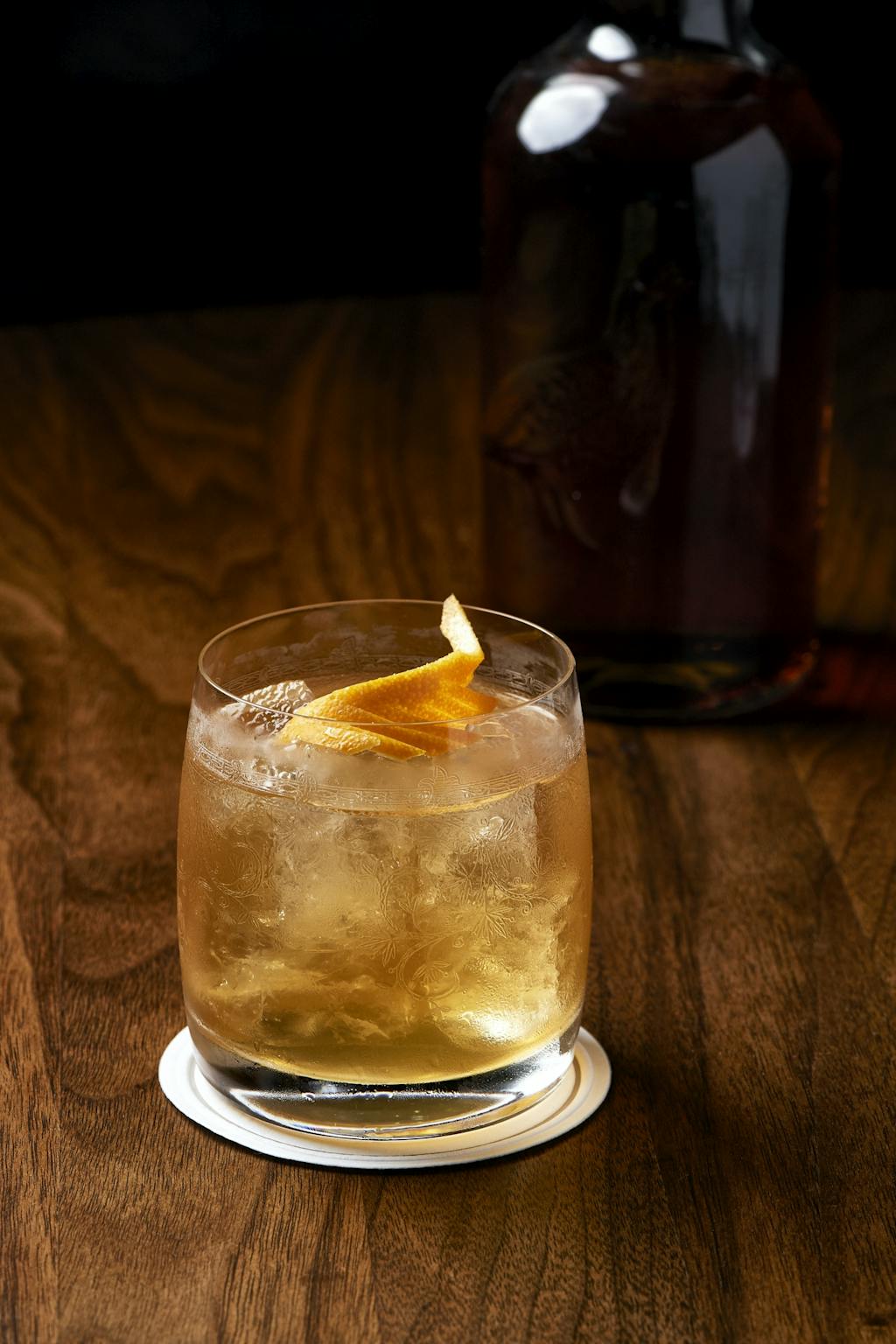 drink old fashioned whiskey butterdrink smørvasket