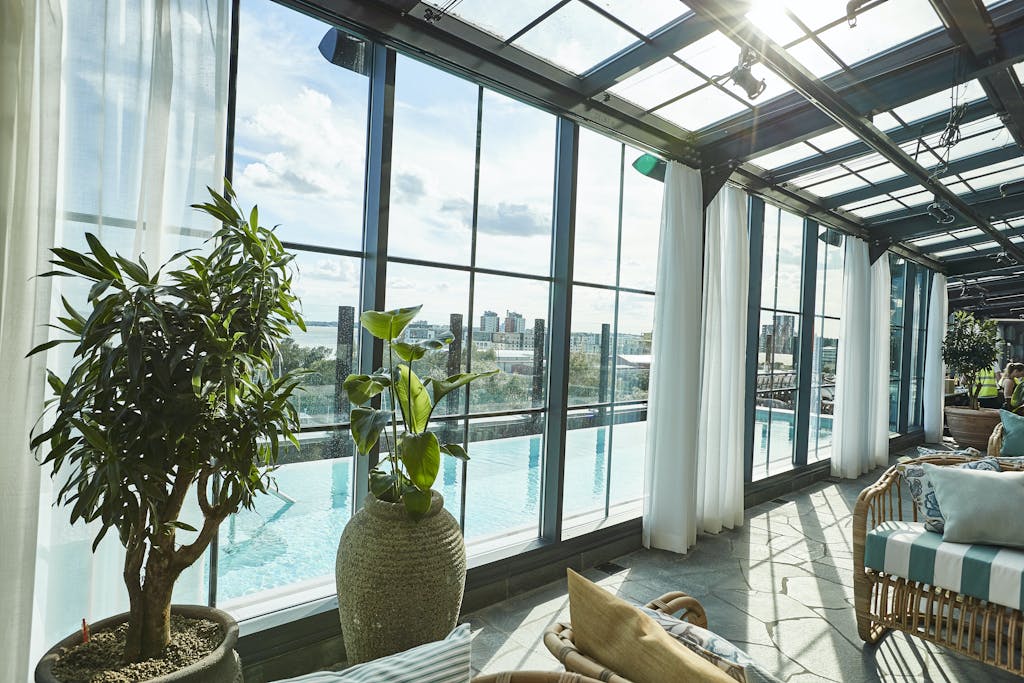 Hotel spa restaurant