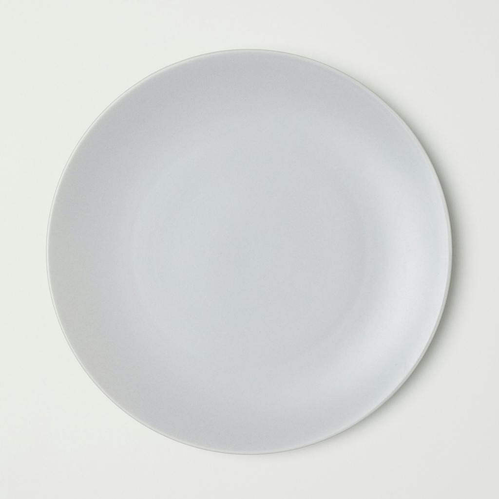 Tallerken porcelæn hvid