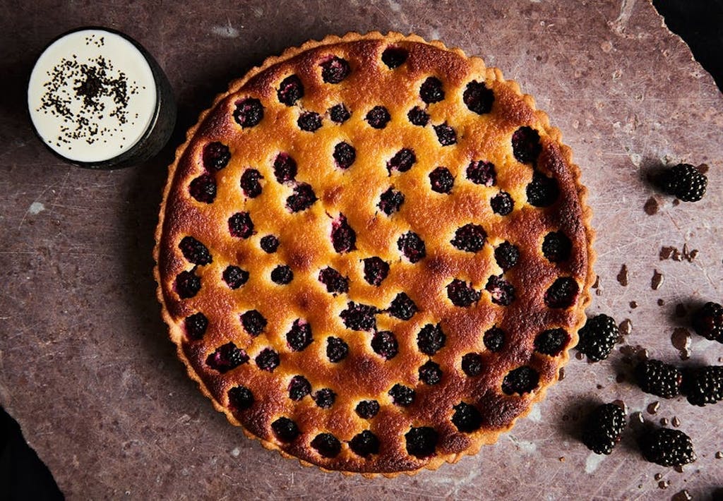 tærte brombær opskrift