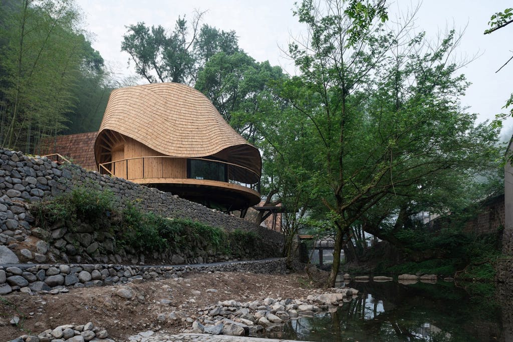 Monoarchi træhus villa træ retreat kina