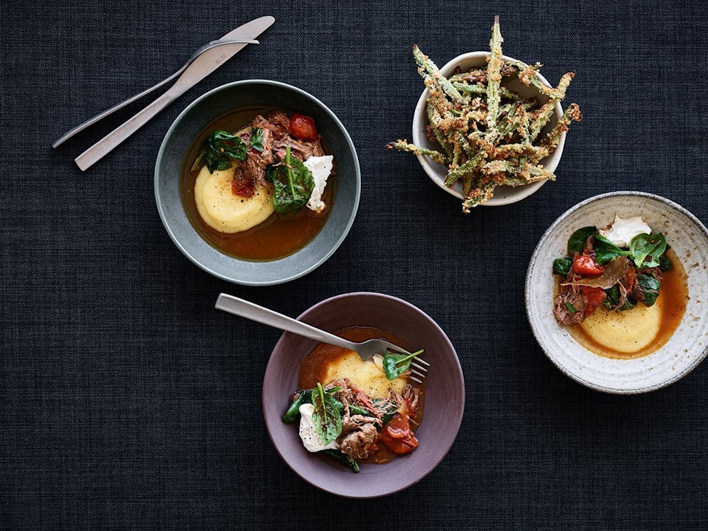 opskrift simremad oksekød bønner