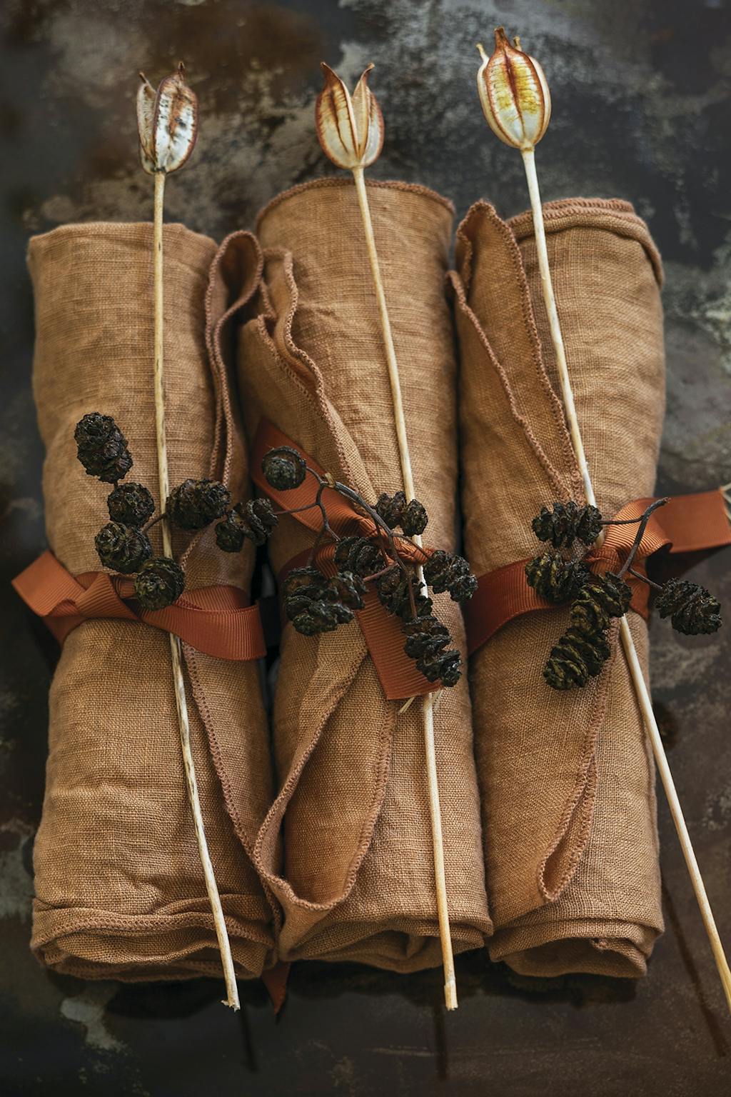 Servietter julebord dekoration