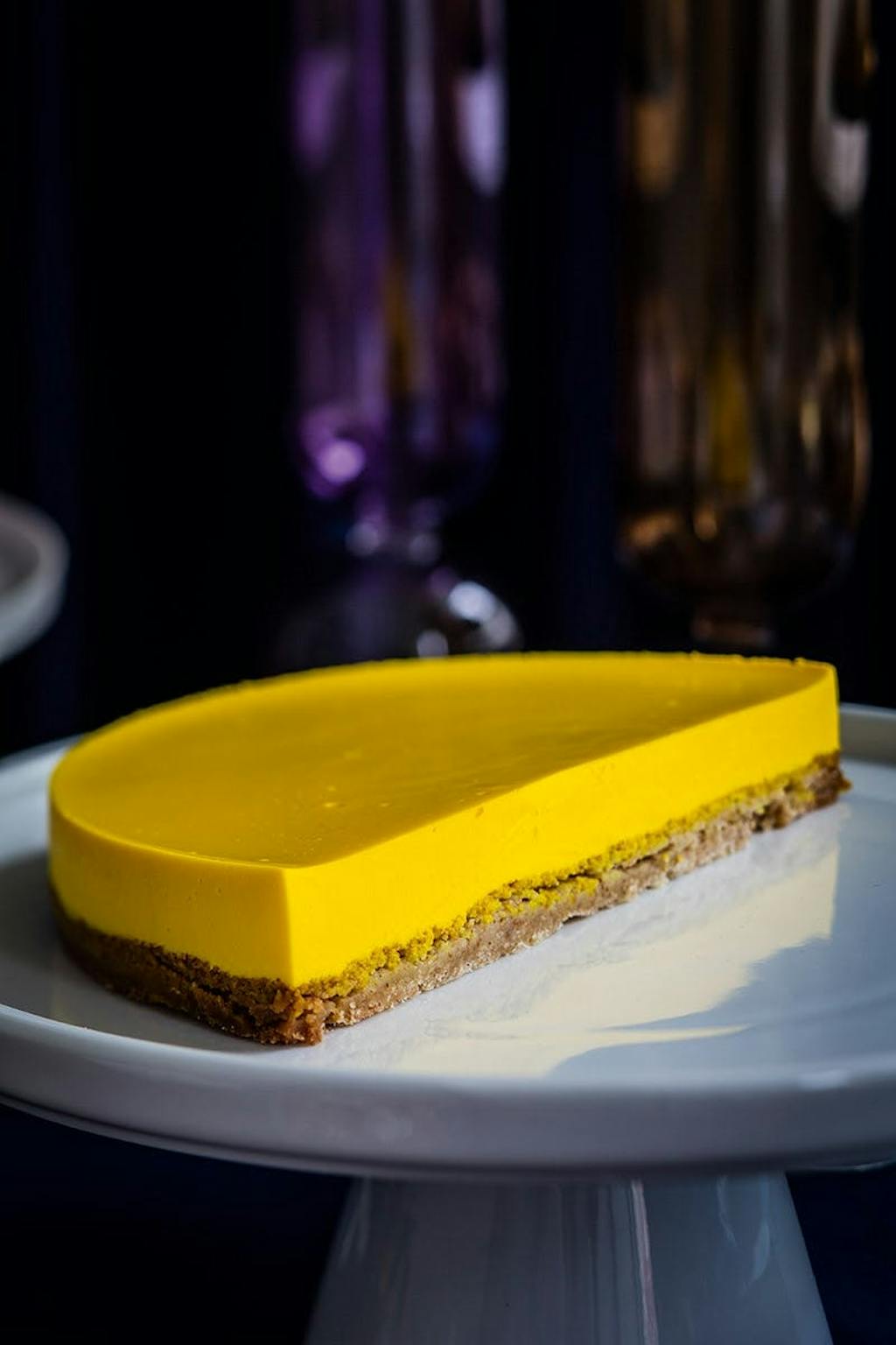 Gul citron cheesecake