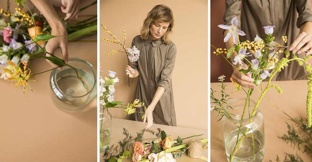 Blomsterbindingskursus med Bloomon