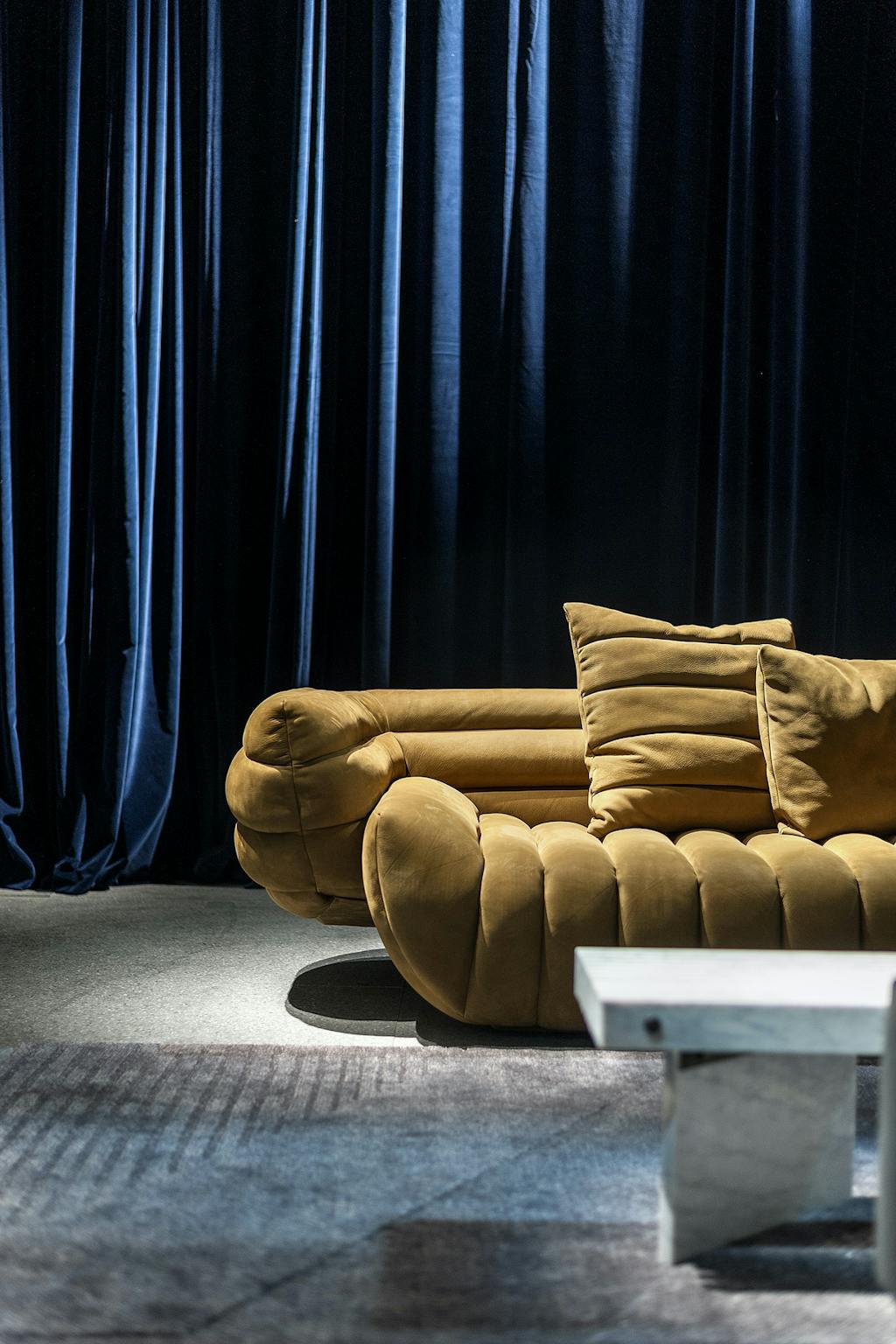 Baxter sofa velour gul