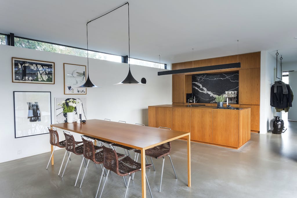 køkken gulv danske boligarkitekter beton