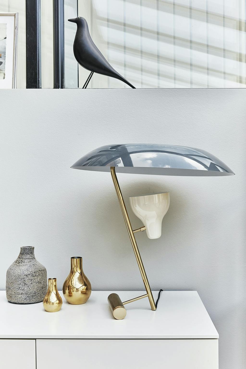 Lampe tegnet af Gino Sarfatti Lampe tegnet af Gino Sarfatti