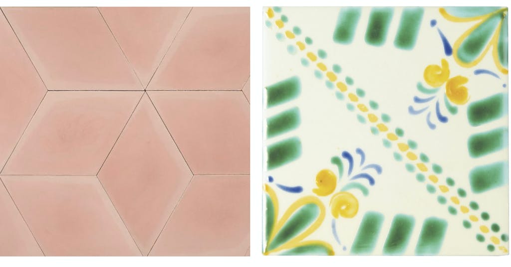 Mosaikhjørnet fliser