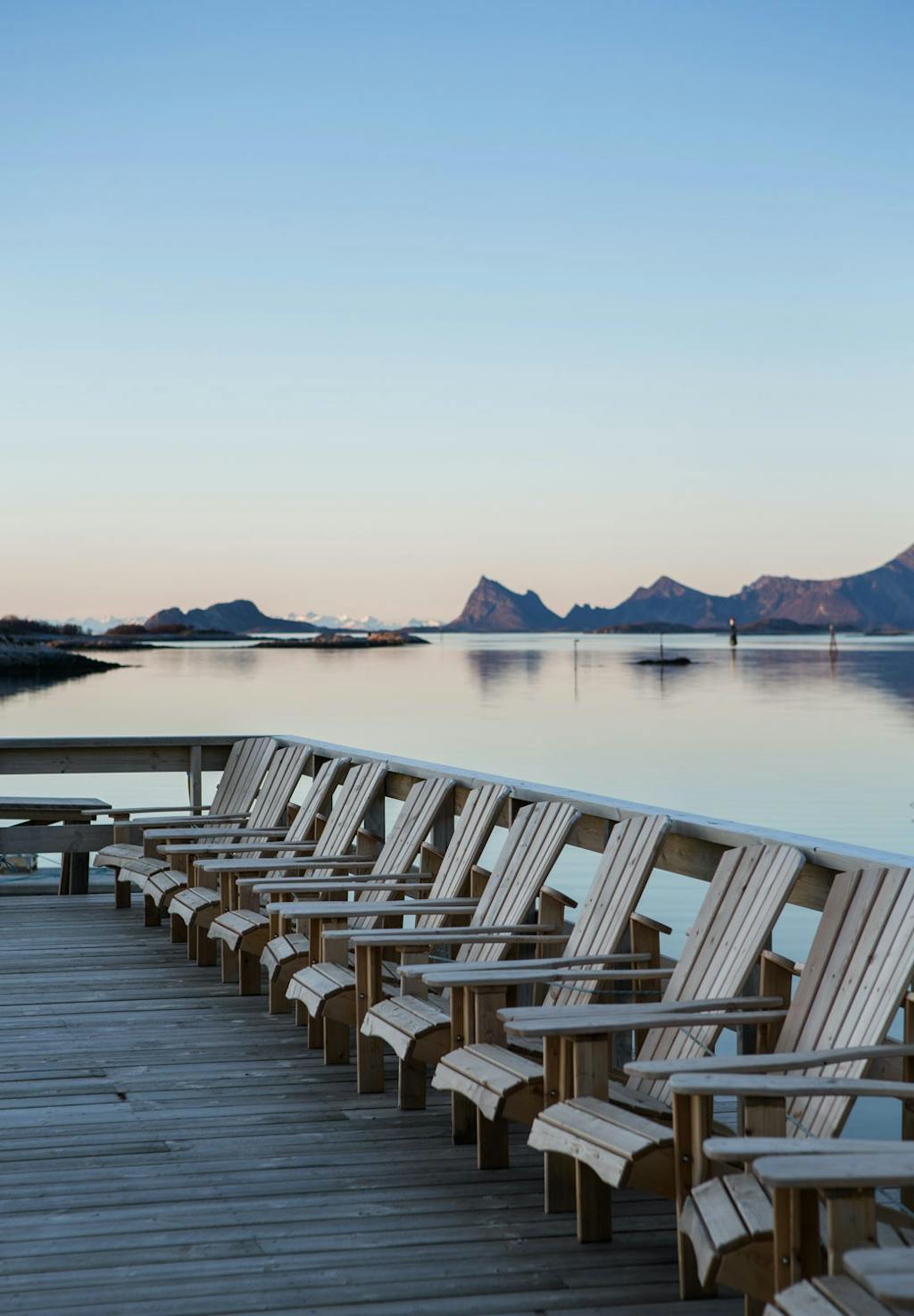 Soldekket på hotell Manshausen i Steigen i Nord-Norge