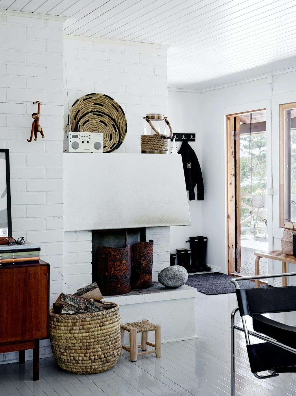 Får varme fra peisen ut høsten