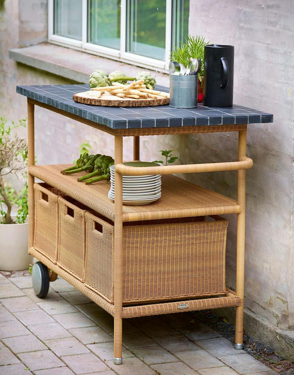 Grillbord som avlastning