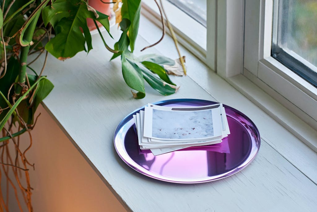 Fargerikt serveringsbrett