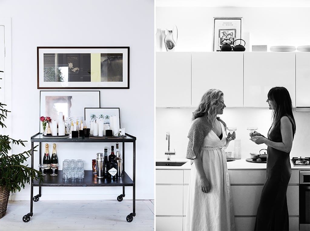 Velfylt barbord fra Fil de Fer, champagneselskap