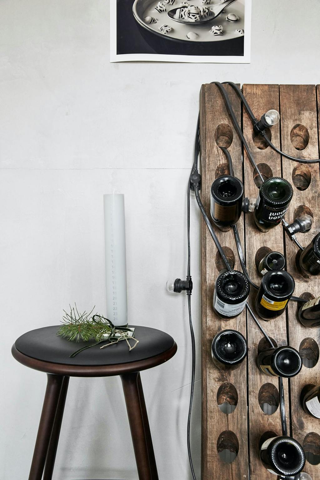 Vinhylle laget av en gammel champagnereol