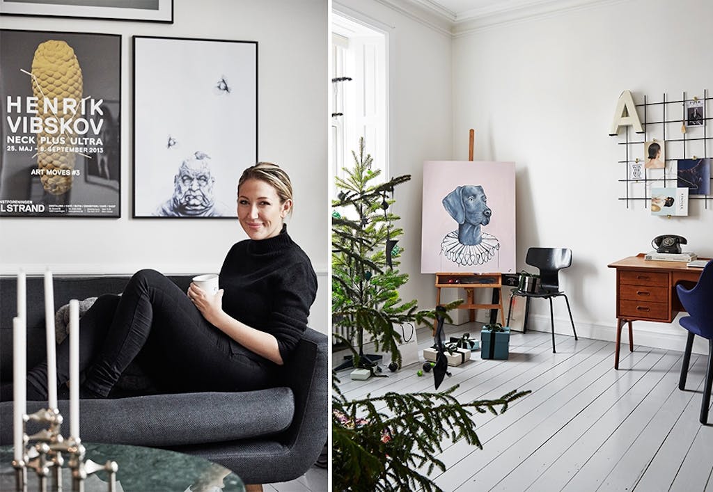 Julepyntet københavnleilighet fra 1920