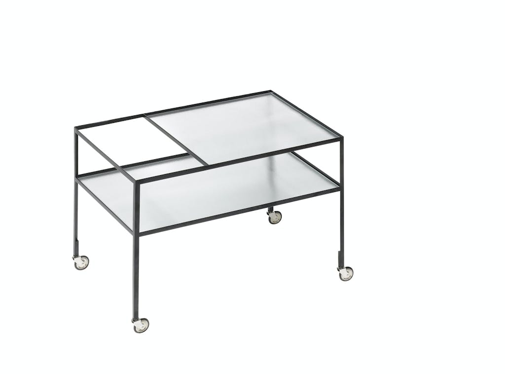 barvogn i rillet glass Hirche