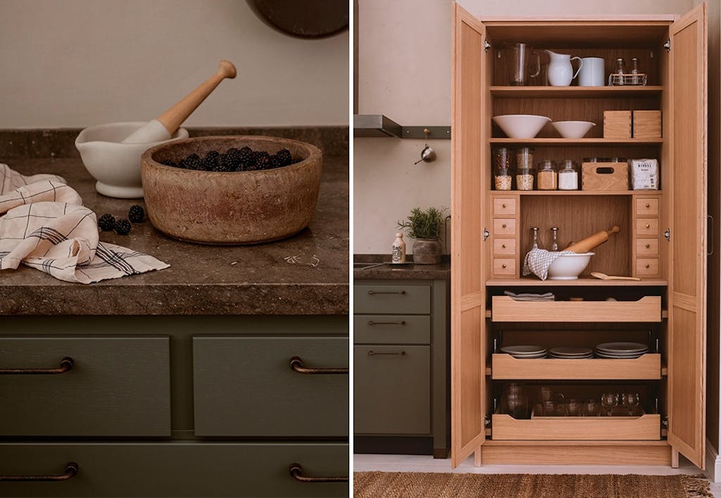 Kjøkken inspirert av nordisk natur