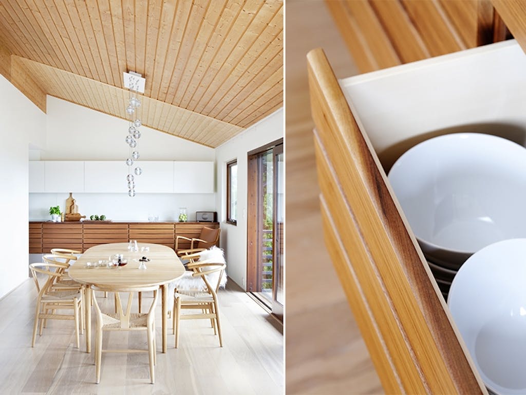 Glidende overganger mellom stue og kjøkken 