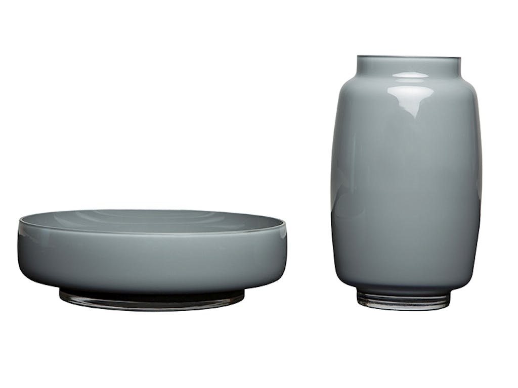 Et lekkert sett med vase og bolle 