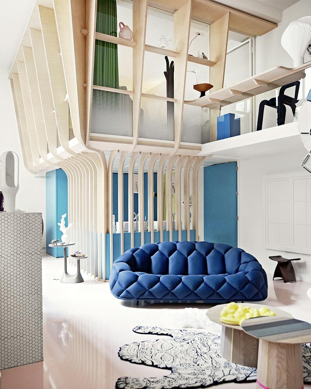 Soverom i en trehytte 