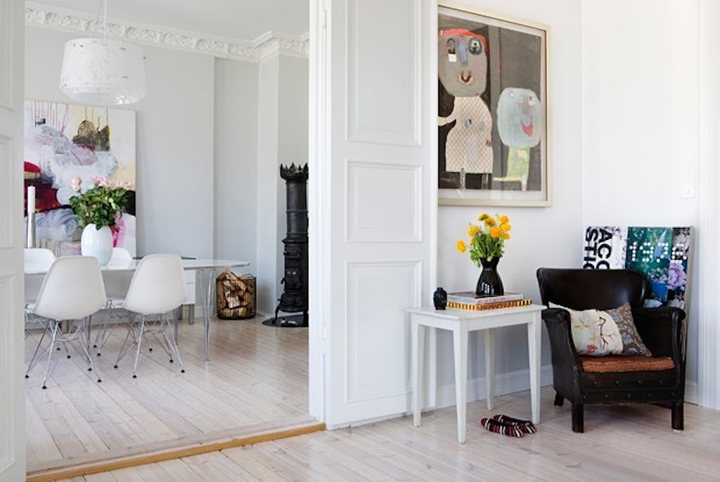 Klassisk og moderne leilighet