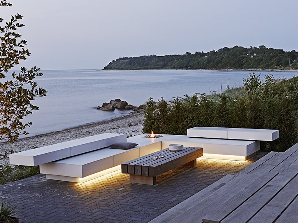 Lekker uteplass med integrert gasspeis