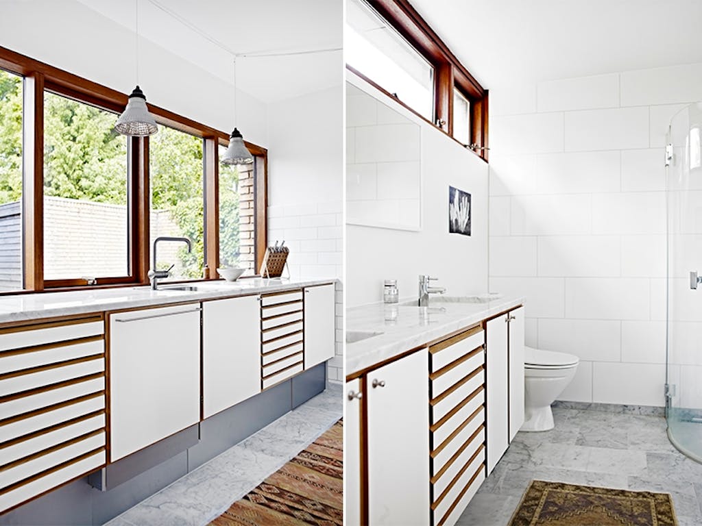 Kjøkken og bad i samme stil