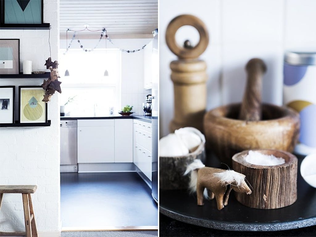 Monokromt på kjøkkenet