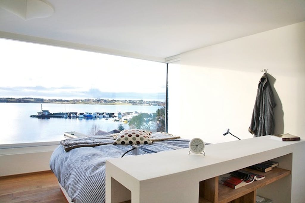Soverom med sjøutsikt